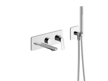 FOIL CRIFL103 - Single handle bathtub mixer with hand shower by CRISTINA Rubinetterie - view 2